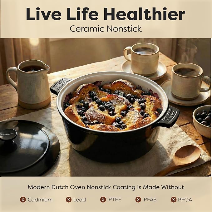 Gotham Steel 5 Qt Lightweight Dutch Oven Pot - Image 3