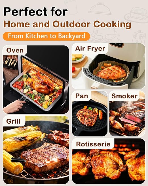 ±0.5°F Accuracy Shows Real-Time Temp Wireless Meat Thermometer: Smart 900ft - Image 6