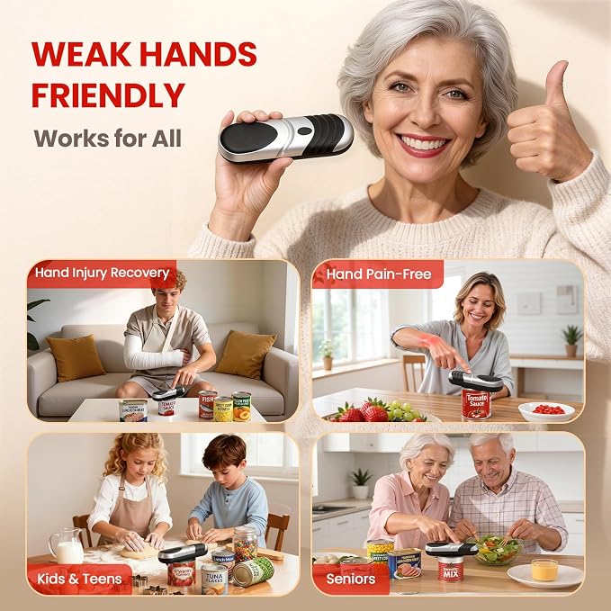 Electric Can Opener One Touch Automatic Can Opener - Image 5