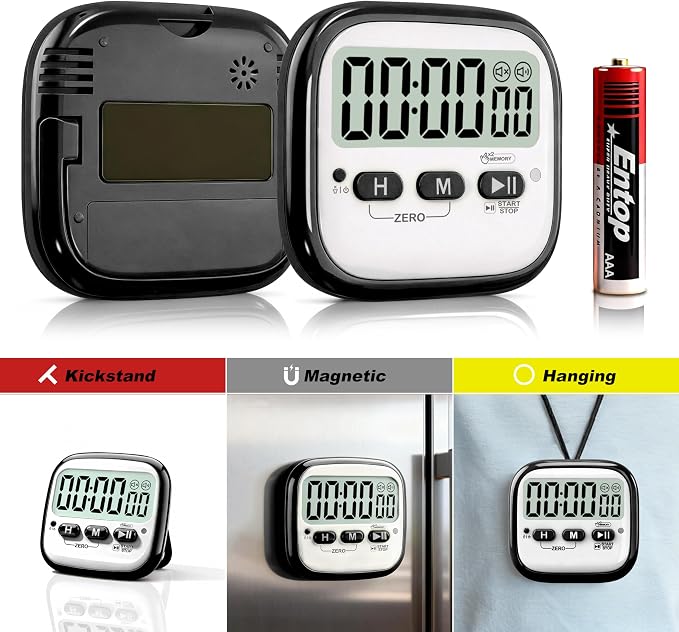 AyayaBoss 2-Pack Magnetic Kitchen Timers - Image 7