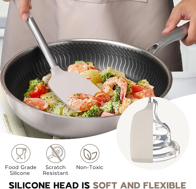Onader Silicone Cooking Utensils Set of 15, Kitchen Utensils Set - Image 6