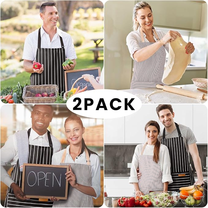 BeLuyi 2 Pack Adjustable Bib Apron - Image 7