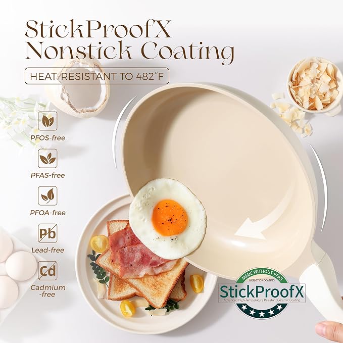 PRICUSIS Nonstick Ceramic Frying Pan - Image 7