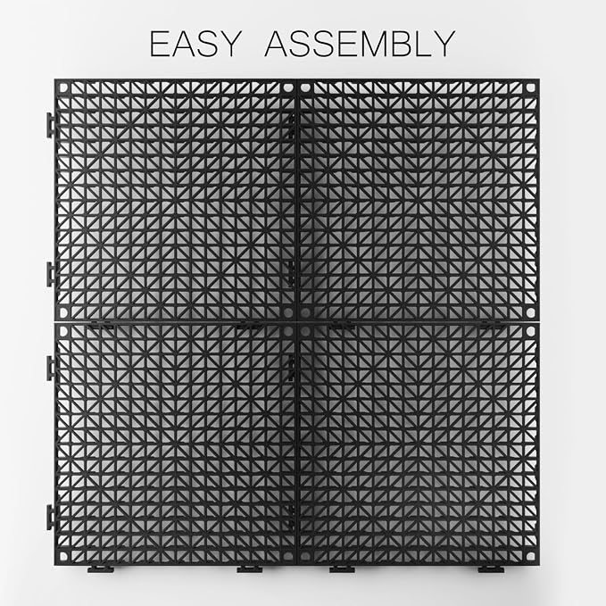 Tioncy 14 Pcs Bar Countertop Supplies Interlocking Mats 12 x 12 Inch Rubber - Image 4