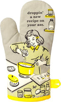 Blue Q Droppin' a New Recipe on Your Ass Funny & Cute Oven Mitts, Home Kitchen by BlueQ