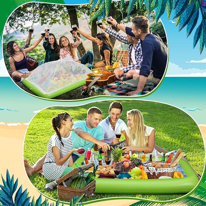 Leitee 3 Pcs Inflatable Serving Bar Kit Includes Salad Buffet Tray - Image 5