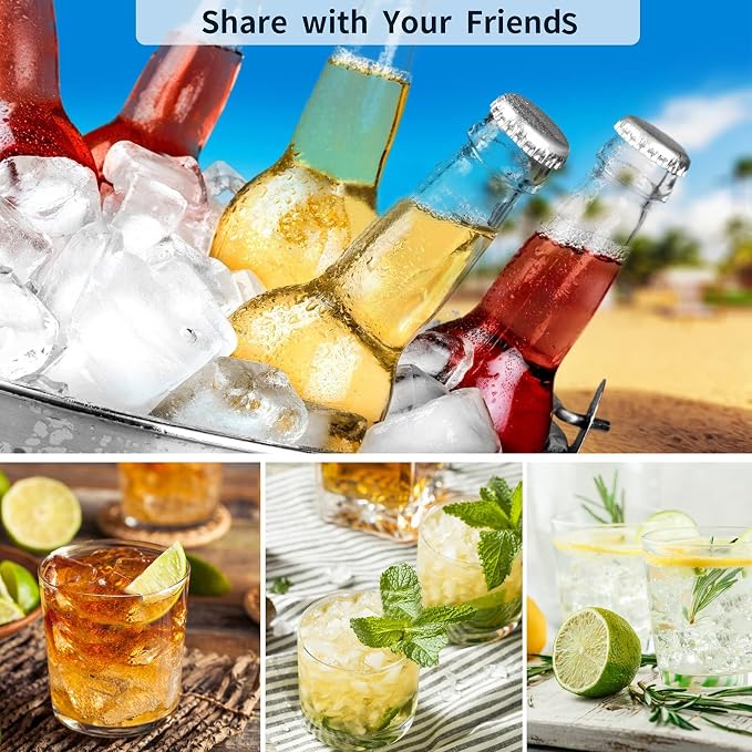 Ice Cube Trays Set of 2, Easy Release 15 Flexible Silicone Ice Cube Molds - Image 6
