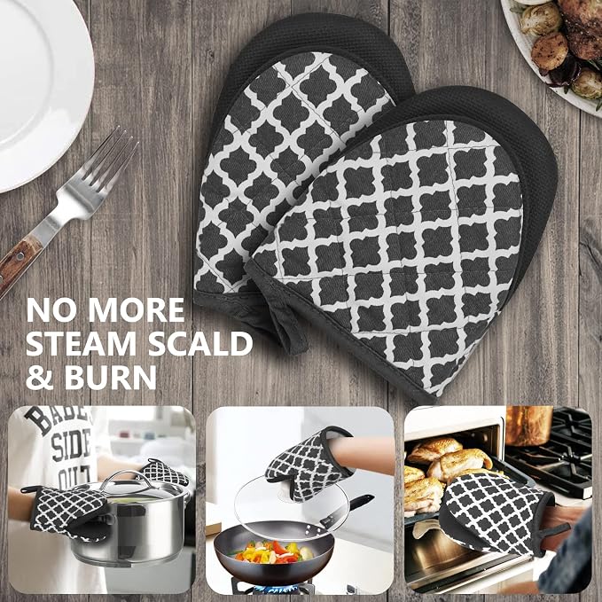 1 Pair Short Oven Mitts - Image 7