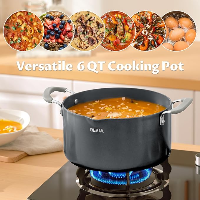 6 Quart Nonstick Stock Pot - Image 7