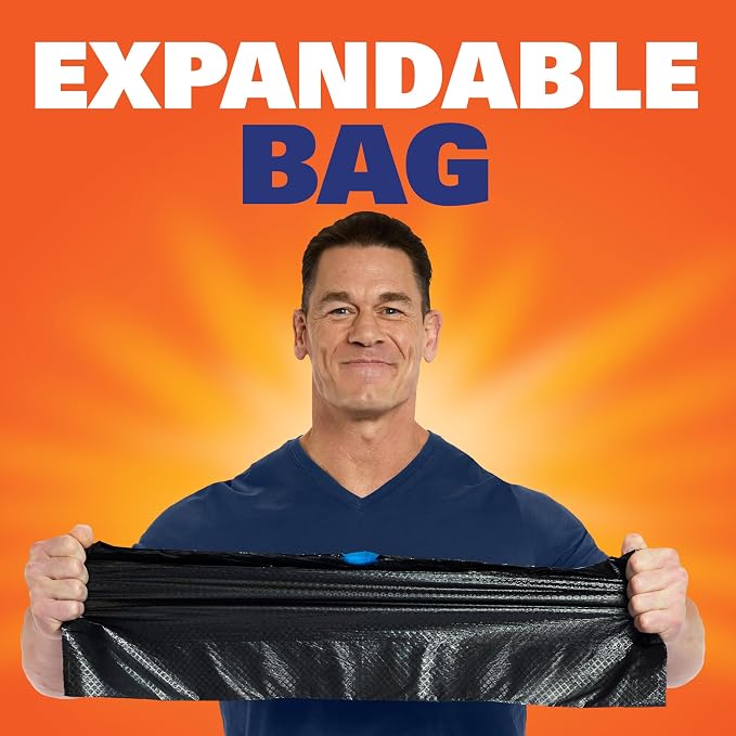 Hefty Ultra Strong 13 Gallon Trash Bags, Break Resistant Drawstring Enclosure - Image 6