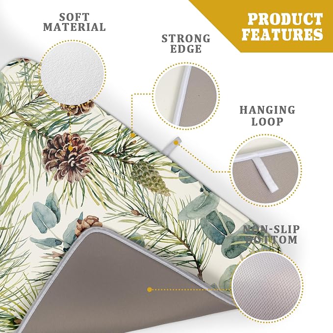 Winter Christmas Dish Drying Mat - Image 4
