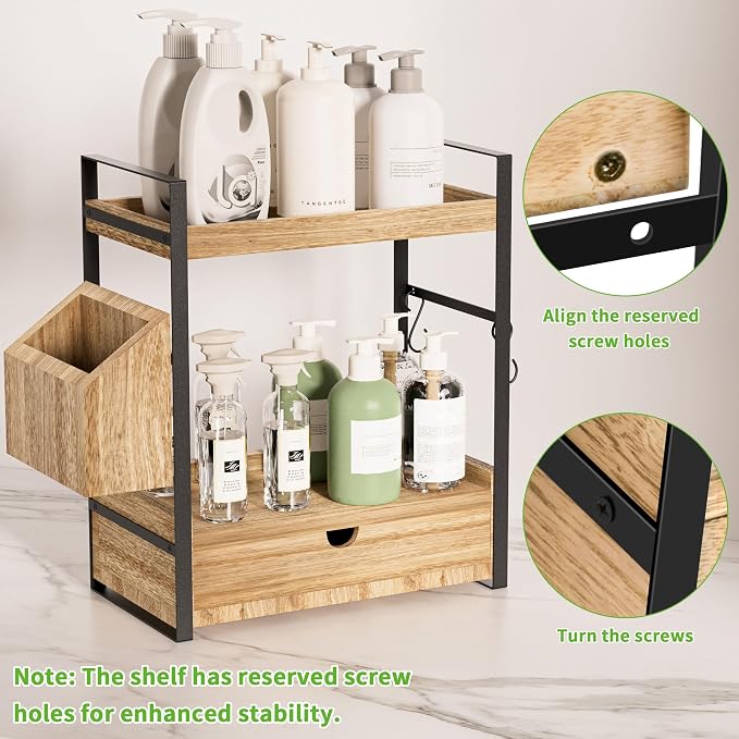 2-Tier Bathroom Counter Organizer - Image 3