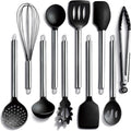 COOK WITH COLOR Silicone Cooking Utensils, Kitchen Utensil Set, Cooking Utensils by CookwithColor