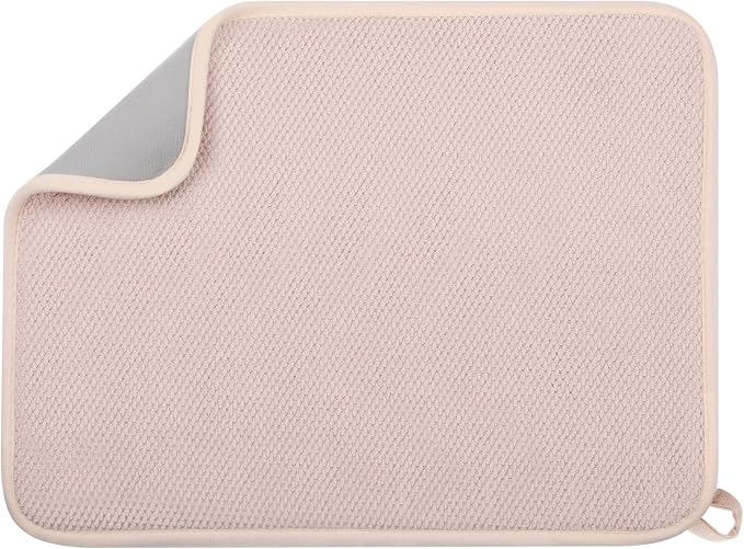 GeeRic Microfiber Dish Drying Mat, Super Absorbent Kitchen Dish Drying Pad by GeeRic