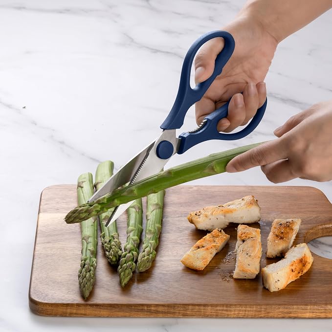 Rae Dunn Kitchen Scissors- Stainless Steel Kitchen Shears, Cooking Scissors - Image 5