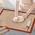 Pastry Mat, 0.7mm Extra Thick 26 x 16 Inches Large Non Stick Silicone Baking Pad by Dwavele