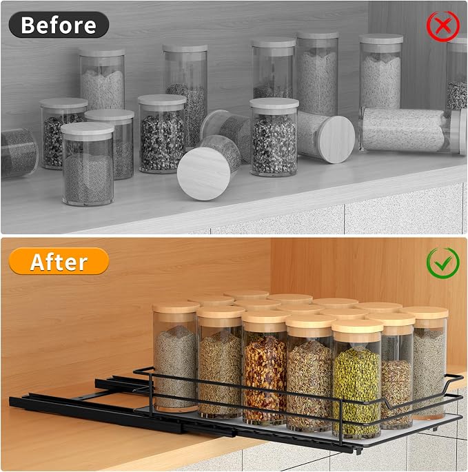 BOIVSHI Pull Out Spice Rack Organizer - Image 3