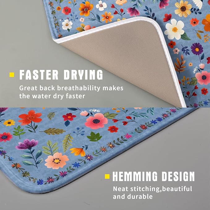 Lovely Flowers Dish Drying Mat - Image 3
