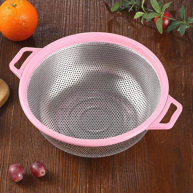 HiramWare Stainless Steel Colander - Image 7