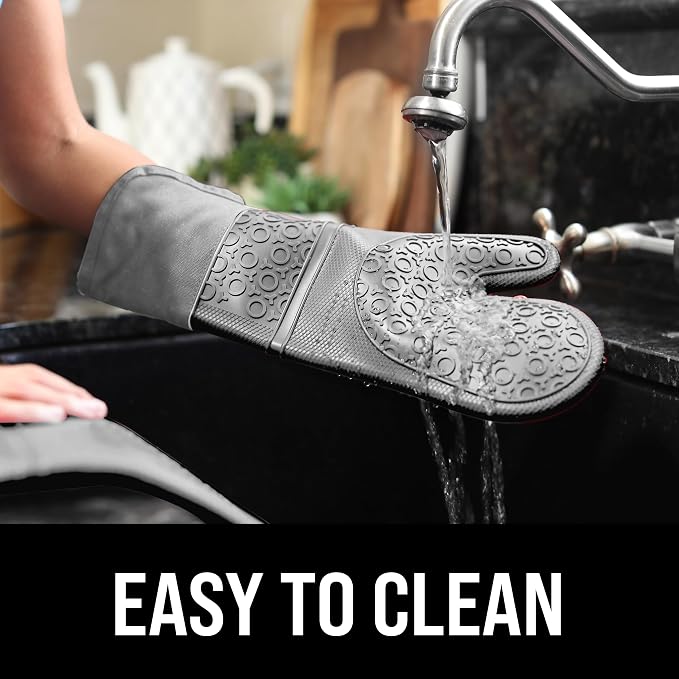 BPA-Free Soft Silicone Oven Mitts - Image 6