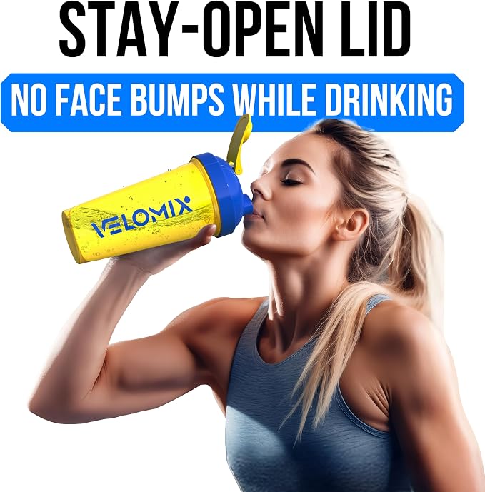 VELOMIX -2 Pack- 28 oz Protein Shaker Bottles - Image 7
