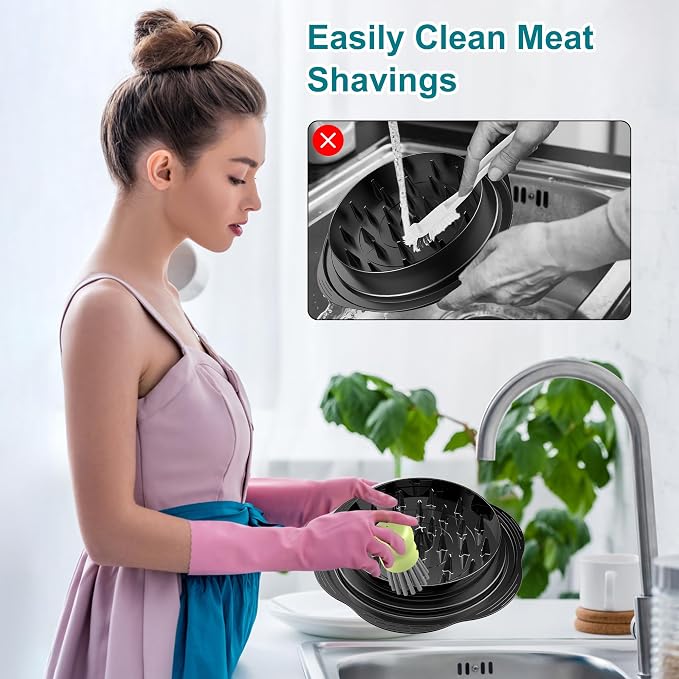 Mini Dish Brush for Cleaning Chicken Shredder, Palm Brush Dish Scrubber - Image 2