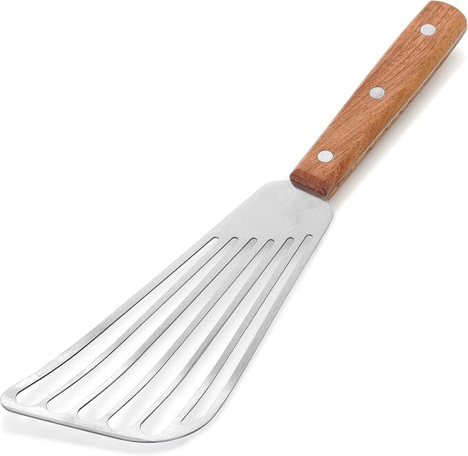 New Star Foodservice 43068 Wood Handle Fish Spatula, 6.5" Blade - Image 2