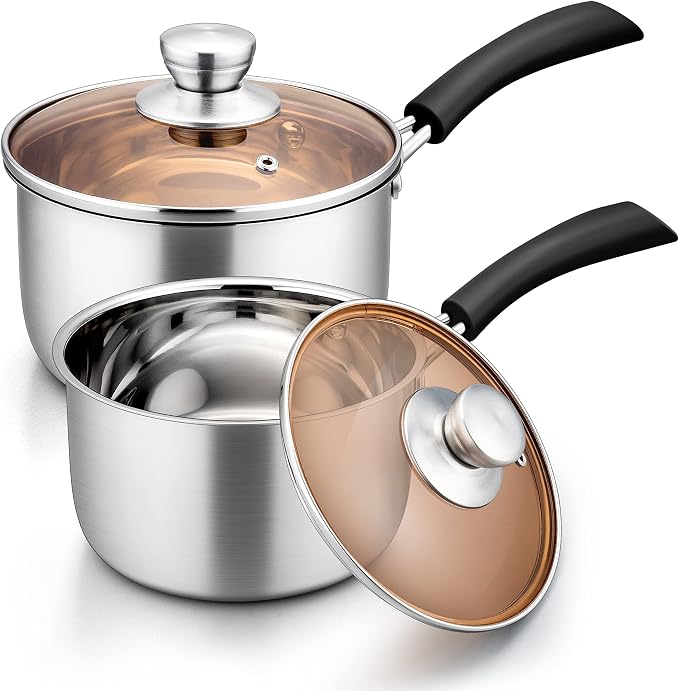 Herogo 1 Quart & 2 Quart Saucepan Set by Herogo