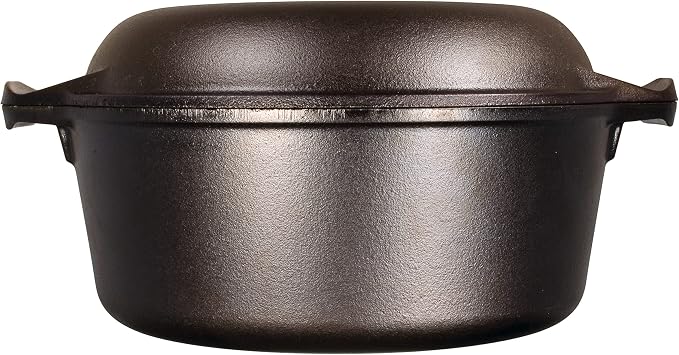 Lodge Cast Iron Double Dutch Oven - Image 3