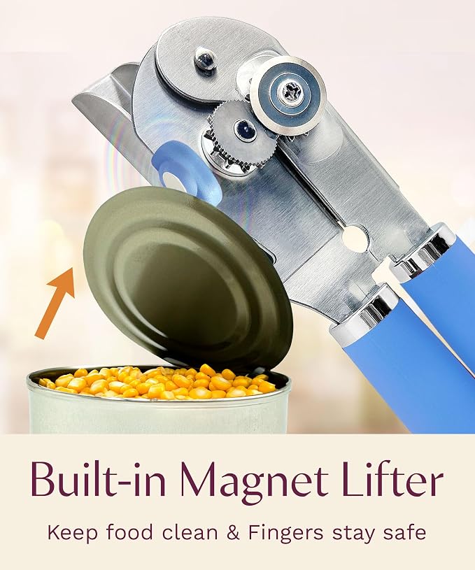 Premium Multifunctional Magnetic Manual Can Opener and Bottle Opener, Heavy - Image 7