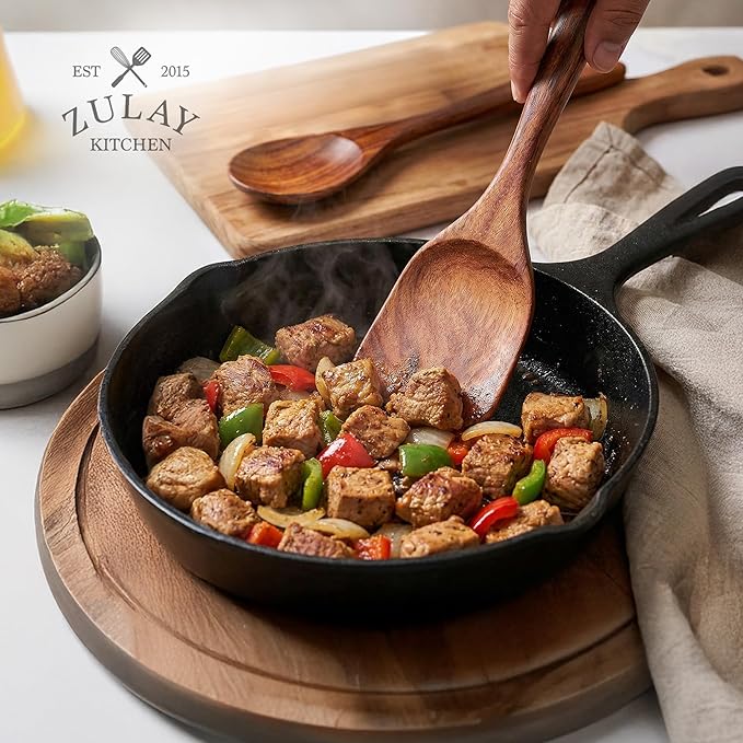 Zulay Kitchen 10-Piece Wooden Spoons - Image 9
