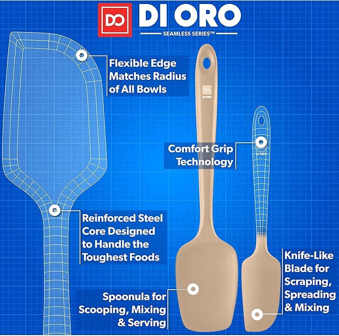 DI ORO Silicone Spatula Set - Image 4