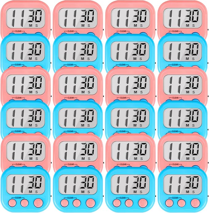 Timer for Kids Teachers Digital Kitchen Timers for Cooking Large Magnetic by AOUCE