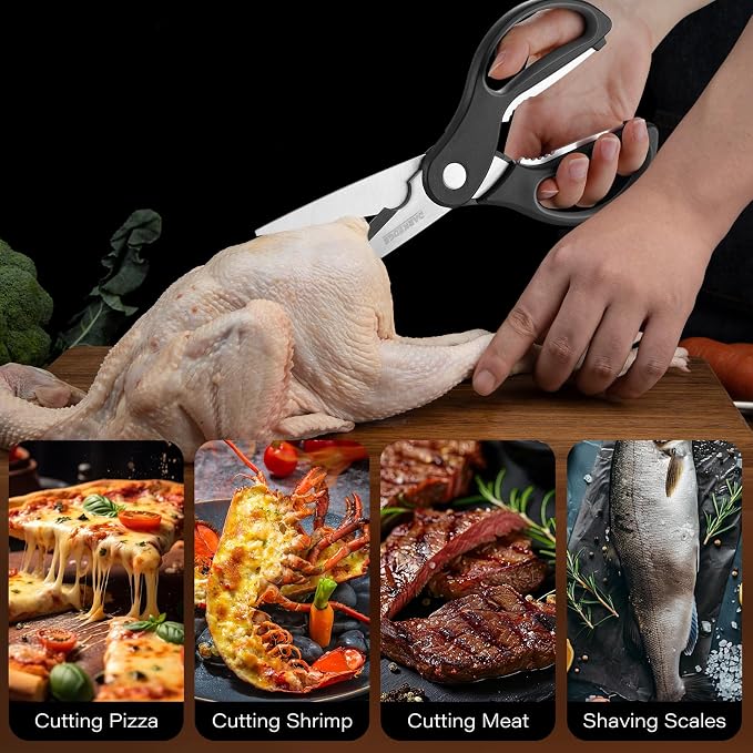 Kitchen Scissors with Magnetic Holder Heavy Duty Magnetic Scissors - Image 3