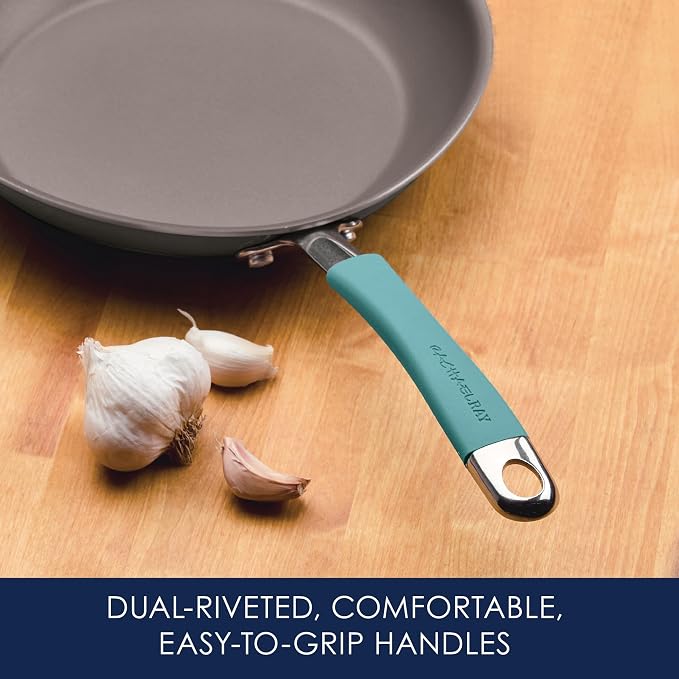 Rachael Ray Cucina Hard Anodized Nonstick Cookware Pots and Pans Set, 12 Piece - Image 5
