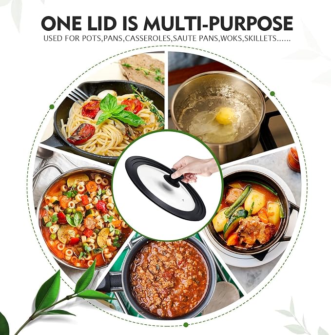 Ydeapi Universal Lids for Pots, Pans & Skillets - Image 2
