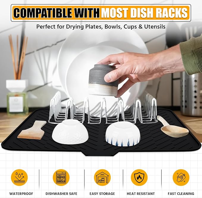 Luxet Silicone Dish Drying Mat - Image 5