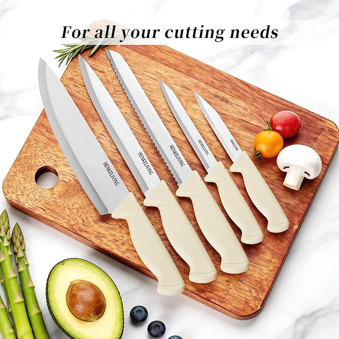 Knife Set, 6-Piece Kitchen Knife Set, German High Carbon Stainless Steel - Image 5