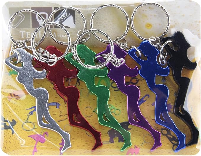 Swatom Girl Shape Bottle Opener Keychain 6PCS - Image 2