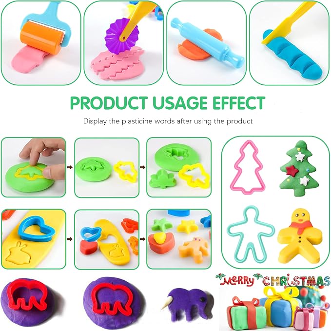 36-Piece Dough Tool Set for Kids Ages 3-8 – Includes Animal Cutters, Rolling - Image 4
