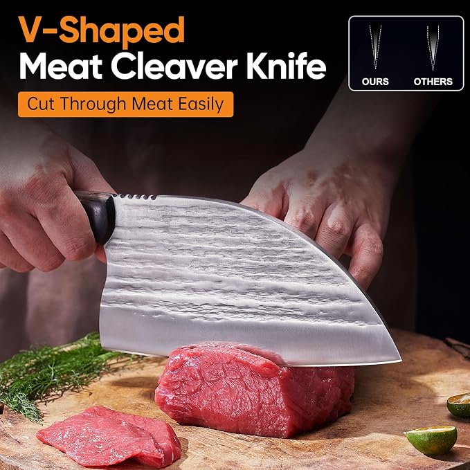 3PCS Meat Cleaver Knife Set - Image 3