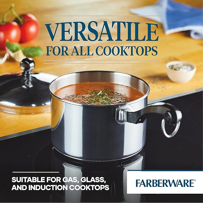 Farberware Classic Stainless Steel 2-Quart Mirror Satin Covered Saucepan - Image 4
