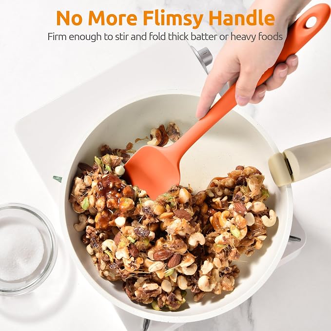 U-Taste Extra-Long 600ºF Heat Resistant Spatula Spoon: 14" Silicone Spoonula - Image 9