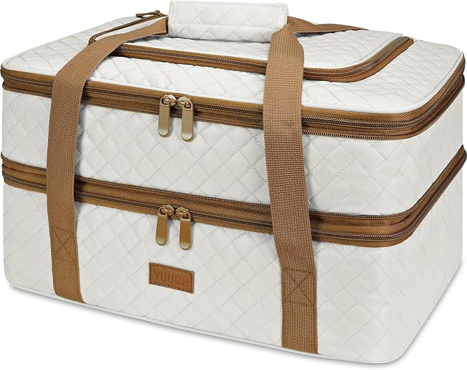 Quilted Insulated Double Casserole Carrier by Vuudh