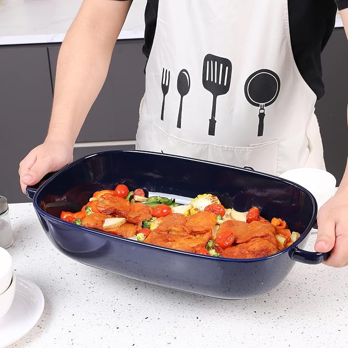 6 Quart Large Rectangular Baking Dish, 16x11 Inches Ceramic Baking Pan - Image 6
