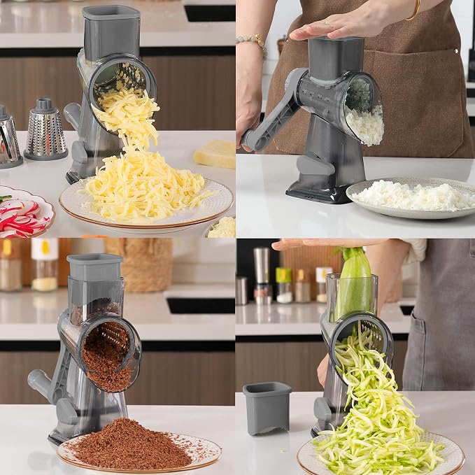 KalraMay Cheese Grater, Rotary Cheese Grater - Image 4