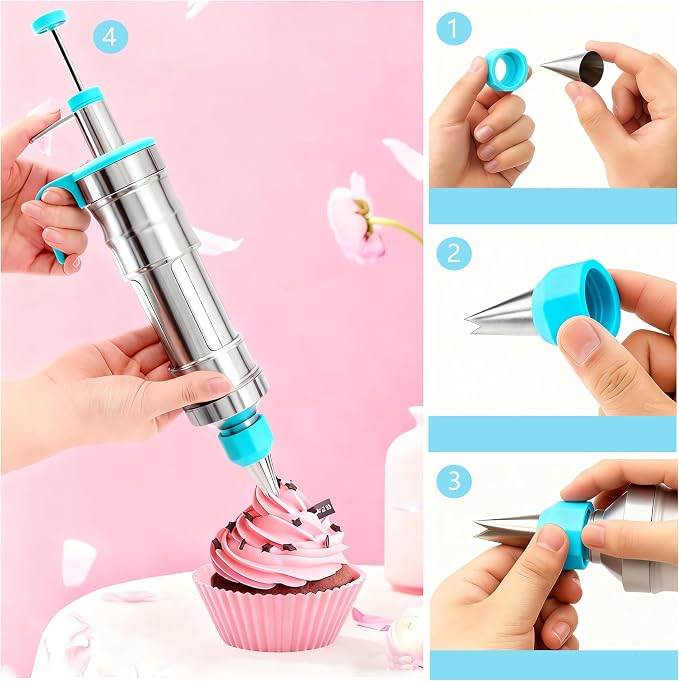 Gawren-H&E 208 PCS Cake Decorating Kit, Baking Supplies - Image 6