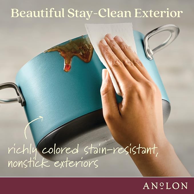 Anolon Achieve Hard Anodized Nonstick Saucepot - Image 5