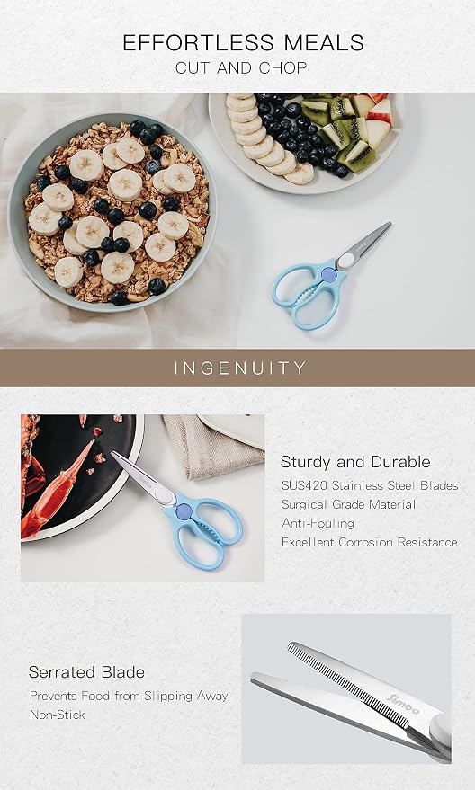 Simba Premium Portable Safety Food Scissors - Image 5