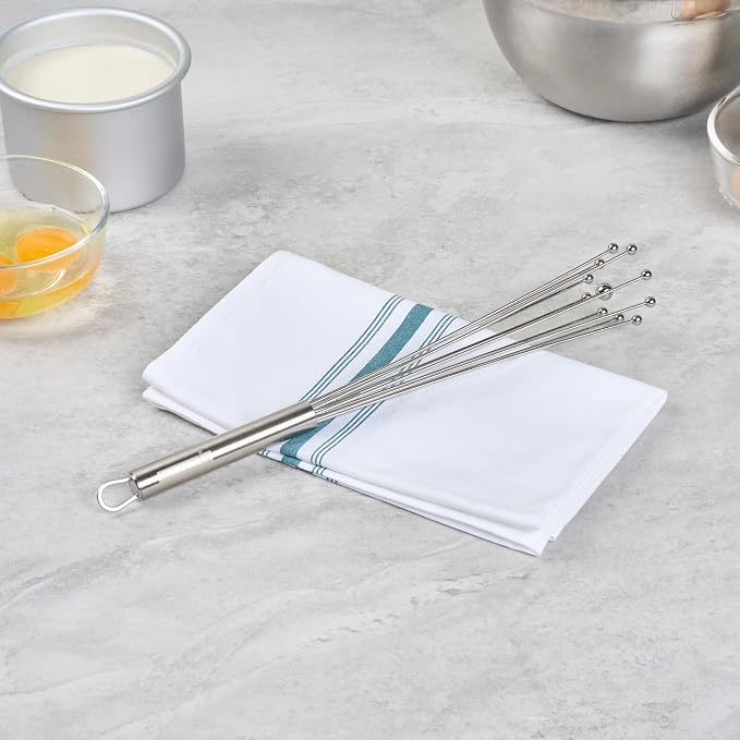 Restaurantware 12.5 in Stainless Steel Ball Whisk - Image 3